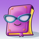 A playful book with glasses app icon - ai app icon generator - app icon aesthetic - app icons