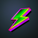 A stylized lightning bolt with abstract lines  app icon - ai app icon generator - app icon aesthetic - app icons