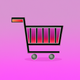 A minimalist shopping cart app icon - ai app icon generator - app icon aesthetic - app icons