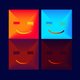 A sly, winking smiley face  app icon - ai app icon generator - app icon aesthetic - app icons