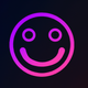 A cheeky, grinning smiley face  app icon - ai app icon generator - app icon aesthetic - app icons