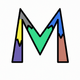 A rough, jagged letter M  app icon - ai app icon generator - app icon aesthetic - app icons