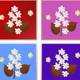 A fragrant and colorful set of lilacs  app icon - ai app icon generator - app icon aesthetic - app icons