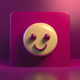 A confused, befuddled smiley face with furrowed brow  app icon - ai app icon generator - app icon aesthetic - app icons