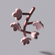A dainty and delicate cherry blossom branch  app icon - ai app icon generator - app icon aesthetic - app icons