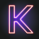 A bold, san serif letter K  app icon - ai app icon generator - app icon aesthetic - app icons