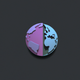 A minimalist globe with continents  app icon - ai app icon generator - app icon aesthetic - app icons