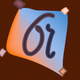 A quirky, handwritten letter O with flair  app icon - ai app icon generator - app icon aesthetic - app icons