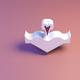 A regal white swan  app icon - ai app icon generator - app icon aesthetic - app icons