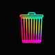 A minimalist trash can icon  app icon - ai app icon generator - app icon aesthetic - app icons