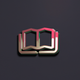 A stylized book with pages flipping  app icon - ai app icon generator - app icon aesthetic - app icons
