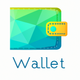 A minimalist wallet icon  app icon - ai app icon generator - app icon aesthetic - app icons