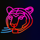 A majestic tiger with impressive stripes  app icon - ai app icon generator - app icon aesthetic - app icons