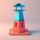 A stylized lighthouse  app icon - ai app icon generator - app icon aesthetic - app icons