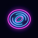 A AI-generated app icon of a wormhole in navy color and chartreuse color and aqua color and yellow green color color scheme