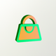 A minimalist shopping bag app icon - ai app icon generator - app icon aesthetic - app icons