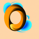 A lively, energetic letter O with a swirly flourish  app icon - ai app icon generator - app icon aesthetic - app icons