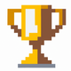 A stylized trophy cup with handles  app icon - ai app icon generator - app icon aesthetic - app icons