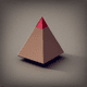 A AI-generated app icon of an Arrowhead in merlot , taupe , gainsboro color scheme