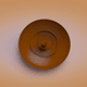 A AI-generated app icon of pottery wheel in chestnut , gray , ivory , dark purple color scheme