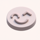 A mischievous, winking smiley face  app icon - ai app icon generator - app icon aesthetic - app icons