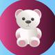 A cuddly, lovable teddy bear  app icon - ai app icon generator - app icon aesthetic - app icons