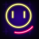 A cool and nonchalant smiley face  app icon - ai app icon generator - app icon aesthetic - app icons