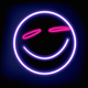 A contented, closed-eye smiley face  app icon - ai app icon generator - app icon aesthetic - app icons