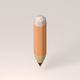 A minimalist pencil with a sharp tip  app icon - ai app icon generator - app icon aesthetic - app icons