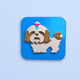 A Shih Tzu app icon - ai app icon generator - app icon aesthetic - app icons