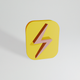 A AI-generated app icon of a lightning bolt in yellow color scheme