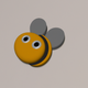 A cute, cartoon-style bee app icon - ai app icon generator - app icon aesthetic - app icons