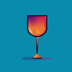 A detailed wine glass  app icon - ai app icon generator - app icon aesthetic - app icons