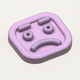 A sad frown face tilted to the side  app icon - ai app icon generator - app icon aesthetic - app icons