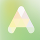 A AI-generated app icon of a + symbol in sage color and yellow green color and forest green color and lemon chiffon color color scheme