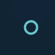 A AI-generated app icon of an ellipsis horizontal circle  in azure , mint green , cadet blue , jade green color scheme