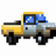 A sturdy and dependable pickup truck  app icon - ai app icon generator - app icon aesthetic - app icons