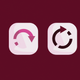 A minimalist refresh icon with arrow  app icon - ai app icon generator - app icon aesthetic - app icons