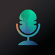 A minimalist microphone icon  app icon - ai app icon generator - app icon aesthetic - app icons