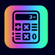 A modern-looking calculator  app icon - ai app icon generator - app icon aesthetic - app icons