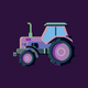 A sturdy, reliable tractor  app icon - ai app icon generator - app icon aesthetic - app icons
