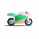 A speedy and sleek motorbike  app icon - ai app icon generator - app icon aesthetic - app icons