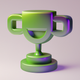 A stylized trophy cup  app icon - ai app icon generator - app icon aesthetic - app icons