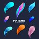 A collection of vibrant bird feathers  app icon - ai app icon generator - app icon aesthetic - app icons
