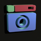 A cute, cartoon-style camera app icon - ai app icon generator - app icon aesthetic - app icons