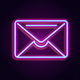 A stylized mail envelope with a stamp  app icon - ai app icon generator - app icon aesthetic - app icons