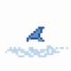 shark fin above the sea surface app icon - ai app icon generator - app icon aesthetic - app icons