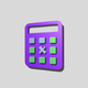 A minimalist calculator  app icon - ai app icon generator - app icon aesthetic - app icons