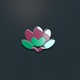 A stylized magnolia blossom  app icon - ai app icon generator - app icon aesthetic - app icons