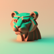 A fierce and powerful tiger in profile  app icon - ai app icon generator - app icon aesthetic - app icons